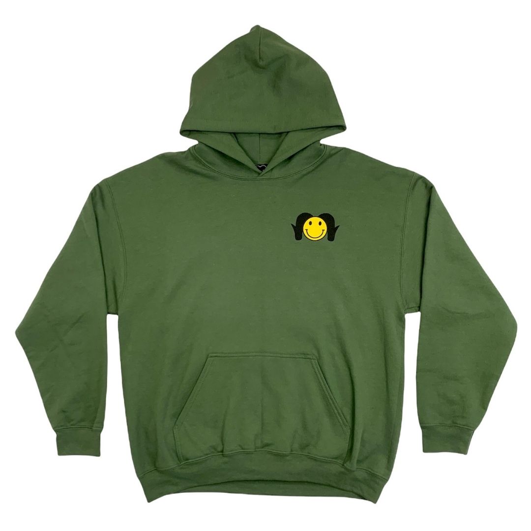 Awful smiley online hoodie