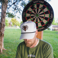 WRAM Rope Trucker Hat - White/Black