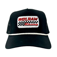 Wolram Racing Rope Trucker Hat - Black/White