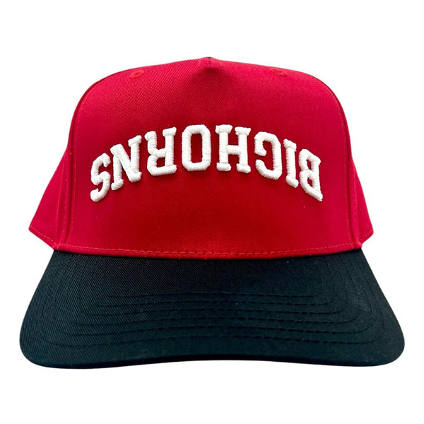 Bighorns Arc Hat - Red/Black/White