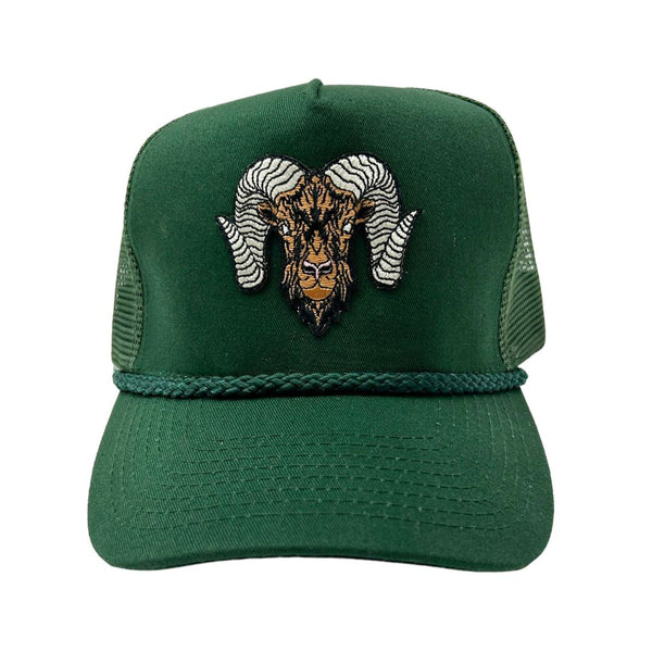 WRAM Rope Trucker Hat - Hunter/Hunter