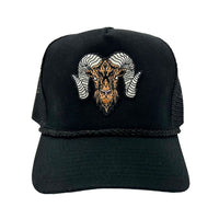 WRAM Rope Trucker Hat - Black/Black