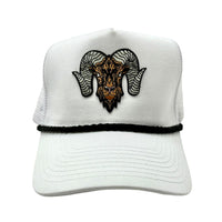 WRAM Rope Trucker Hat - White/Black