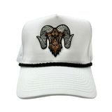 WRAM Rope Trucker Hat - White/Black