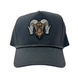 Wolram Rope Snapback Hat - Coal