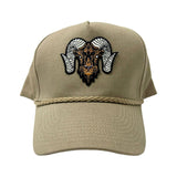 Wolram Rope Snapback Hat - Tan