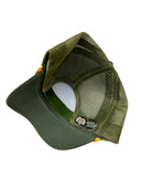 WRAM Rope Trucker Hat - Olive/Gold