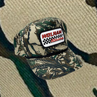 Wolram Racing Retro Rope Hat - Woodland Camo