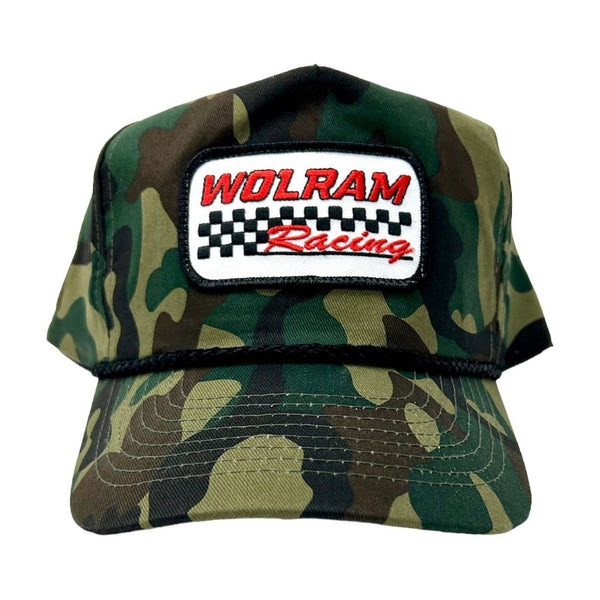 Wolram Racing Retro Rope Hat - Army Camo