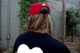 Wolram X Starter Logo Snapback Hat - Red/Black