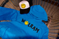 WOLRAM Smiley Hoodie - Sapphire