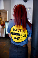 Horrible Day Smiley Tee - Indigo