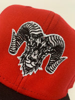 Wolram X Starter Logo Snapback Hat - Red/Black