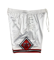 Chicago Bighorns Basketball Shorts - White/Red