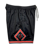 Chicago Bighorns Basketball Shorts - Black/Red