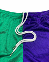 Vine Athletic Shorts - Green/Purple