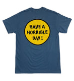 Horrible Day Smiley Tee - Indigo