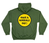 Horrible Day Smiley Hoodie - Military