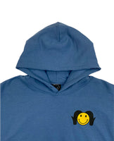 Horrible Day Smiley Hoodie - Indigo