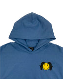 Horrible Day Smiley Hoodie - Indigo