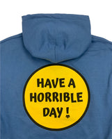 Horrible Day Smiley Hoodie - Indigo