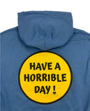 Horrible Day Smiley Hoodie - Indigo