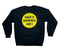 Horrible Day Smiley Crewneck - Black