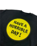 Horrible Day Smiley Crewneck - Black