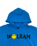 WOLRAM Smiley Hoodie - Sapphire