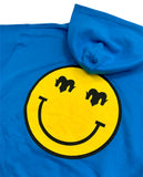 WOLRAM Smiley Hoodie - Sapphire