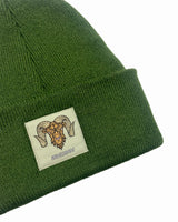 Wolram Logo Beanie - Olive