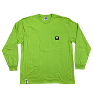 Lost & Found - Wolram L/S Pocket Tee - Lime