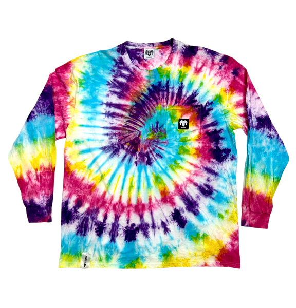 Lost & Found - Wolram L/S Pocket Tee - Tie-Dye