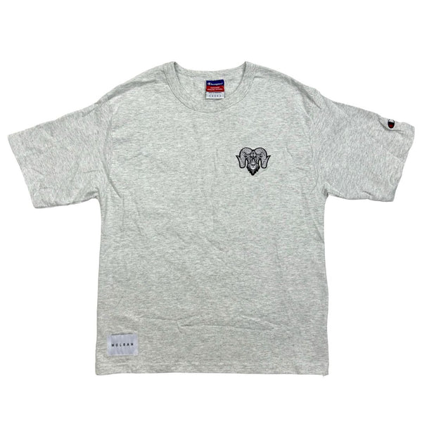 Lost & Found - Wolram X Champion Premium Tee - Ash Grey