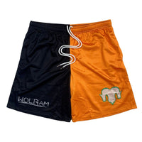 Vine Athletic Shorts - Black/Orange