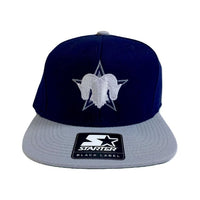 Dallas Starter Snapback Hat - Navy/Silver