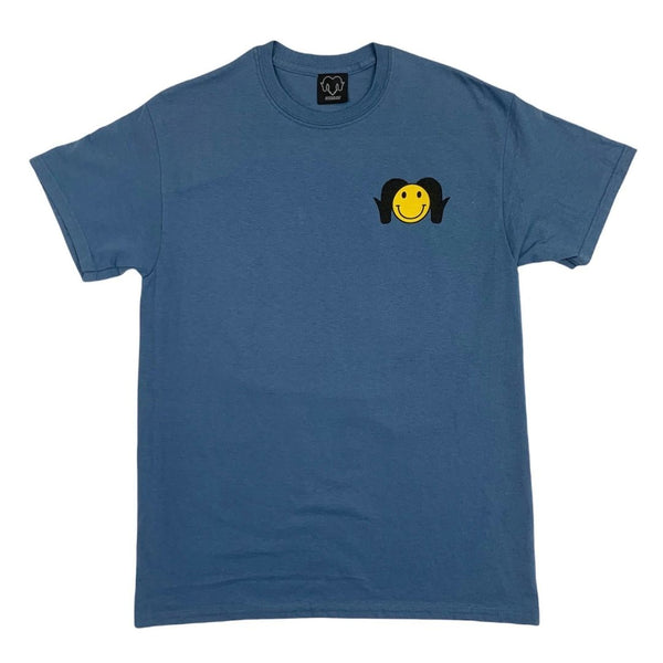 Horrible Day Smiley Tee - Indigo