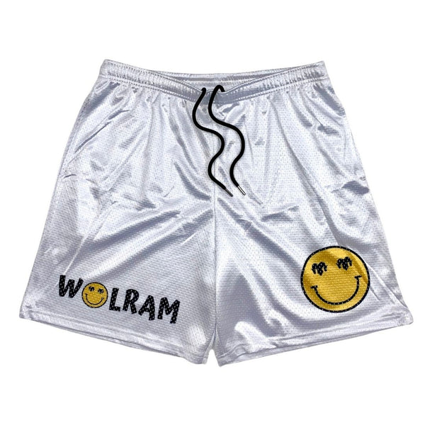 Smiley Athletic Shorts - White