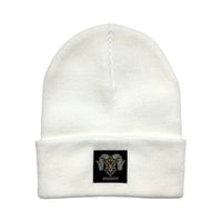 Wolram Logo Beanie - White