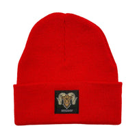 Wolram Logo Beanie - Cherry