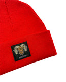 Wolram Logo Beanie - Cherry