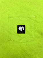 Lost & Found - Wolram L/S Pocket Tee - Lime