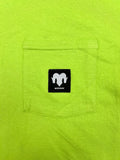 Lost & Found - Wolram S/S Pocket Tee - Lime