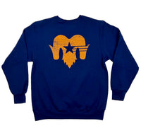 Wolram X Russell Athletic Shooting Star Crewneck - Navy