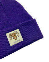 Wolram Logo Beanie - Mulberry